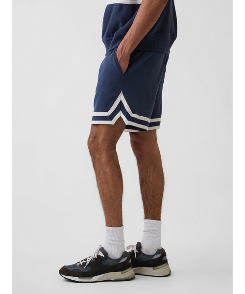 GAP(ギャップ)の「ヴィンテージソフト リラックスフィット ストライプ スウェットショートパンツ(スウェットパンツ・メンズ・オフホワイト/ネイビー/ピンク/グリーン・M/S/XL/L/XS)」の15枚目の写真