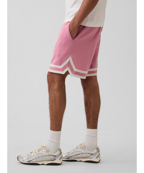 GAP(ギャップ)の「ヴィンテージソフト リラックスフィット ストライプ スウェットショートパンツ(スウェットパンツ・メンズ・オフホワイト/ネイビー/ピンク/グリーン・M/S/XL/L/XS)」の16枚目の写真