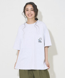 tombonia/トムボニア バックプリント クルーネック ポケットTシャツ/ニューライフ
