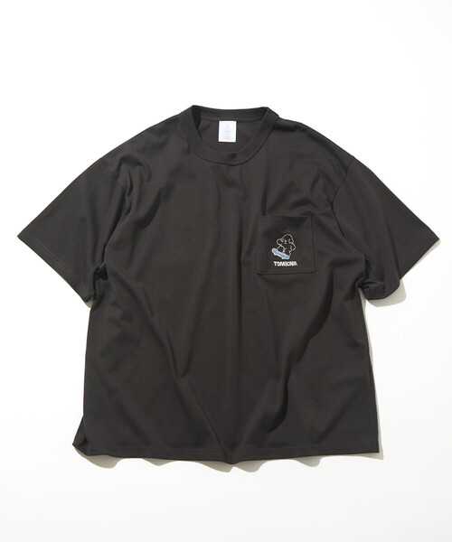 FREAK'S STORE(フリークスストア)の「tombonia/トムボニア バックプリント クルーネック ポケットTシャツ/ニューライフ(Tシャツ/カットソー・メンズ・マスタード/ライトグレー/ホワイト/チャコールグレー・LARGE/MEDIUM/SMALL)」の20枚目の写真