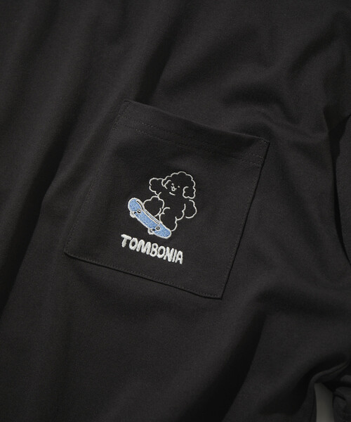 FREAK'S STORE(フリークスストア)の「tombonia/トムボニア バックプリント クルーネック ポケットTシャツ/ニューライフ(Tシャツ/カットソー・メンズ・マスタード/ライトグレー/ホワイト/チャコールグレー・LARGE/MEDIUM/SMALL)」の6枚目の写真