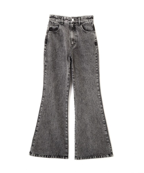 JILL by JILL STUART(ジルバイジルスチュアート)の「ピコレースセミフレアデニムパンツ(デニムパンツ・レディース・ブルー/グレー・MEDIUM/SMALL)」の16枚目の写真