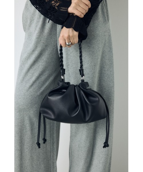 AZUL by moussy（アズールバイマウジー）の「ドロスト2WAYバッグ（ショルダーバッグ・レディース・ブラック/イエロー/ベージュ・FREE）」の6枚目の写真
