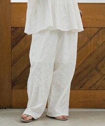 【Lipa(リパ)別注】総刺繍イージーワイドパンツ(インフルエンサー紹介アイテム)