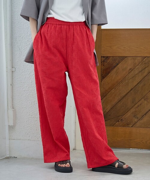 coen(コーエン)の「【Lipa(リパ)別注】総刺繍イージーワイドパンツ(その他パンツ・レディース・レッド/オフホワイト/ブラック・L/M)」の17枚目の写真