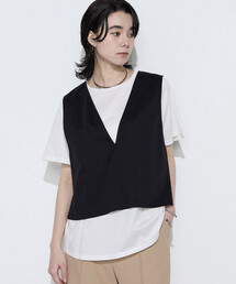 COMME CA | スーピマコットンポンチセットTシャツ(Tシャツ/カットソー)