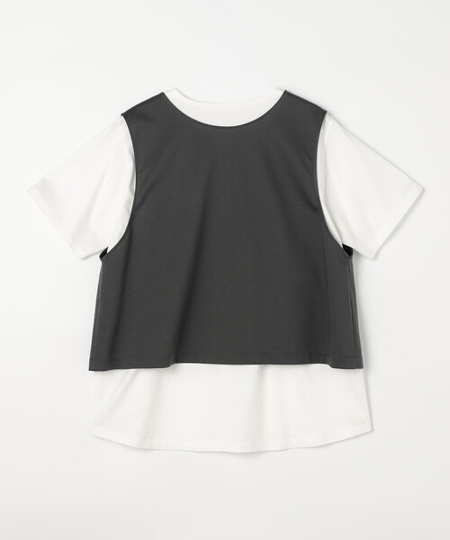 COMME CA(コムサ)の「スーピマコットンポンチセットTシャツ(Tシャツ/カットソー・レディース・チャコール/ブラック・11号/9号)」の20枚目の写真