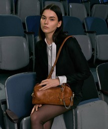 Delfina デルフィナ チェーン サイドベルト ショルダーバッグ