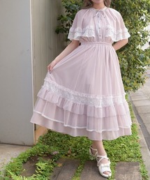 axes femme（アクシーズファム）の「フリルメローケープワンピース（ワンピース）」