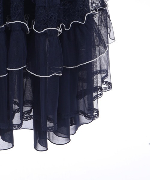 axes femme(アクシーズファム)の「フリルメローケープワンピース(ワンピース・レディース・キナリ/ネイビー/ピンク・MEDIUM)」の22枚目の写真