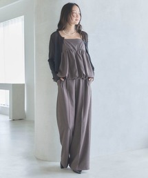 【ONかわ】ラウンドビスチェ×スラックスSET