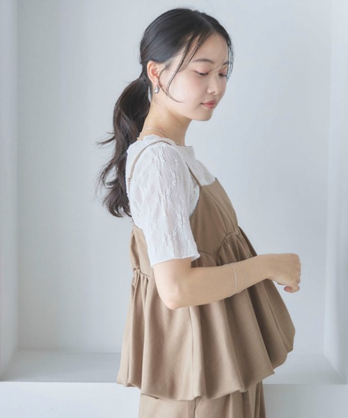 archives(アルシーヴ)の「【ONかわ】ラウンドビスチェ×スラックスSET(パンツドレス・レディース・ベージュ/ブラック/ブラウン・MEDIUM)」の12枚目の写真