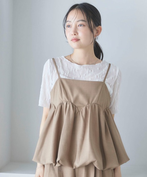 archives(アルシーヴ)の「【ONかわ】ラウンドビスチェ×スラックスSET(パンツドレス・レディース・ベージュ/ブラック/ブラウン・MEDIUM)」の8枚目の写真