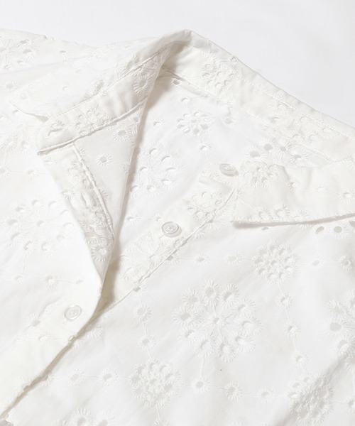 coca（coca）（コカ）の「コットンレースタックトップス（シャツ/ブラウス・レディース・ネイビー/ホワイト・L/M/S）」の16枚目の写真