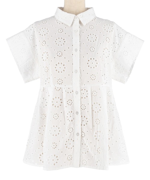 coca（coca）（コカ）の「コットンレースタックトップス（シャツ/ブラウス・レディース・ネイビー/ホワイト・L/M/S）」の21枚目の写真