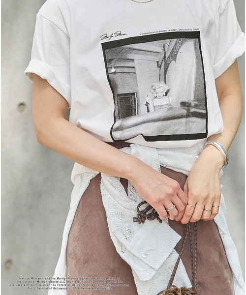 JOURNAL STANDARD(ジャーナルスタンダード)の「JS / MONROE / Tシャツ(Tシャツ/カットソー・レディース・ホワイト/ホワイト系その他・FREE)」の3枚目の写真