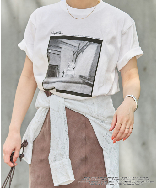 JOURNAL STANDARD(ジャーナルスタンダード)の「JS / MONROE / Tシャツ(Tシャツ/カットソー・レディース・ホワイト/ホワイト系その他・FREE)」の4枚目の写真