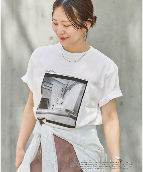 JOURNAL STANDARD(ジャーナルスタンダード)の「JS / MONROE / Tシャツ(Tシャツ/カットソー・レディース・ホワイト/ホワイト系その他・FREE)」の5枚目の写真