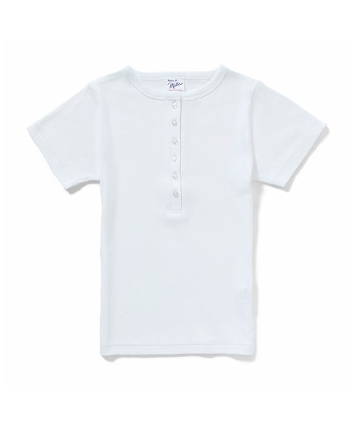 MILLER(ミラー)の「R.P.miller/ミラー PANELRIB H/N TEE パネルリブヘンリーネック半袖 2026年 夏 夏服(Tシャツ/カットソー・レディース・ホワイト/ホワイト系/ブラック/ブラック系/グレー/チャコールグレー/オレンジ・FREE)」の8枚目の写真