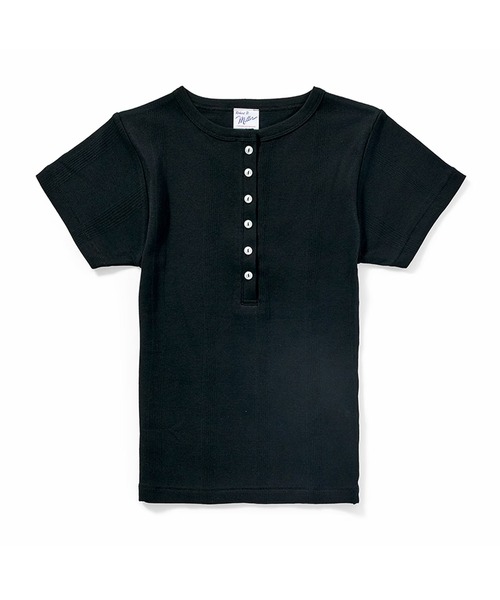 MILLER(ミラー)の「R.P.miller/ミラー PANELRIB H/N TEE パネルリブヘンリーネック半袖 2026年 夏 夏服(Tシャツ/カットソー・レディース・ホワイト/ホワイト系/ブラック/ブラック系/グレー/チャコールグレー/オレンジ・FREE)」の10枚目の写真