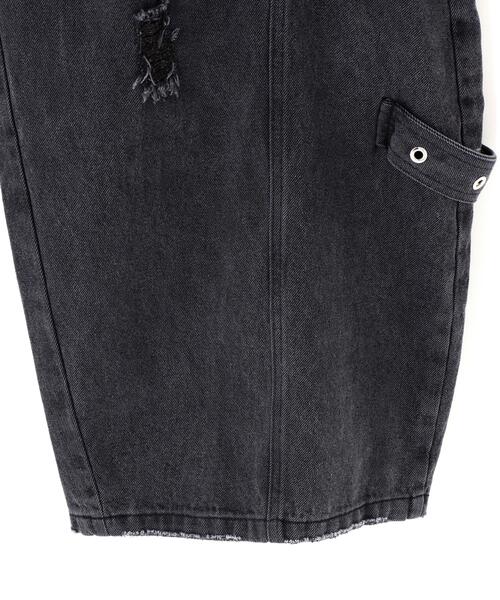 SIS(エスアイエス)の「SIS/エスアイエス/Side Pocket Damage Denim Pants(デニムパンツ・レディース・ブラック・F)」の6枚目の写真
