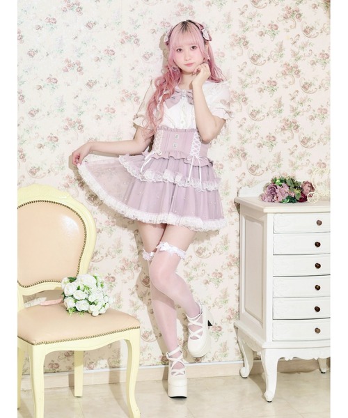 NOEMIE(ノエミー)の「レースハートスリーブラッフルブラウス(シャツ/ブラウス・レディース・ピンク/オフホワイト/ピンク系その他・M)」の7枚目の写真