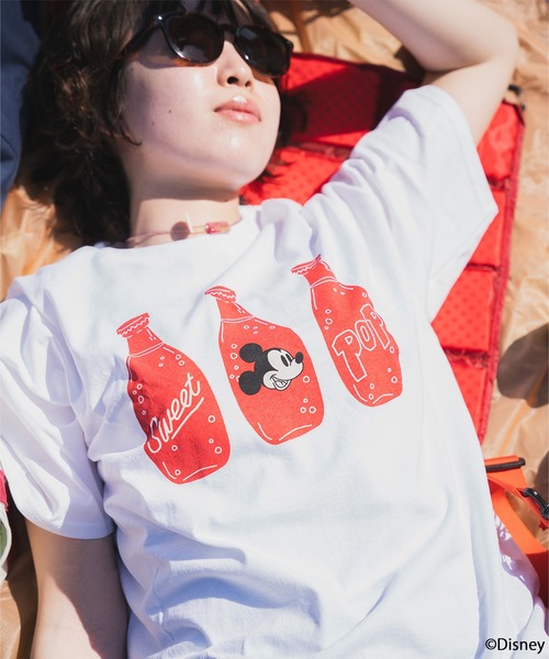 FRUIT OF THE LOOM(フルーツオブザルーム)の「FTL×Disney SWEET POP・Berry good T-shirt(Tシャツ/カットソー・メンズ・ホワイト系その他2/ホワイト系その他・M/XL/L)」の2枚目の写真