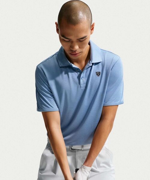 NIKE(ナイキ)の「ナイキ パー メンズ Dri-FIT ゴルフポロ / Nike Par Men's Dri-FIT Golf Polo IB0238-486 Work Blue(ポロシャツ・メンズ・ブルー系その他・XL/S/M/L/2XL)」の3枚目の写真