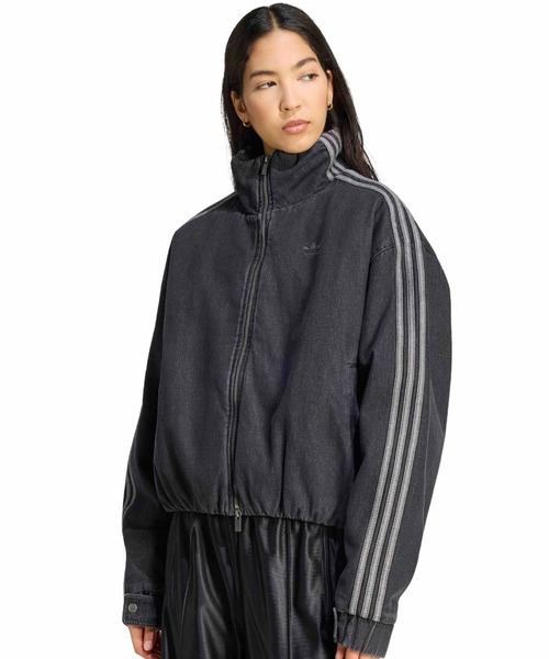 adidas(アディダス)の「adidas FIREBIRD JACKET / アディダス ファイヤーバード ジャケット(デニムジャケット・レディース・ブラック・M/L)」の1枚目の写真