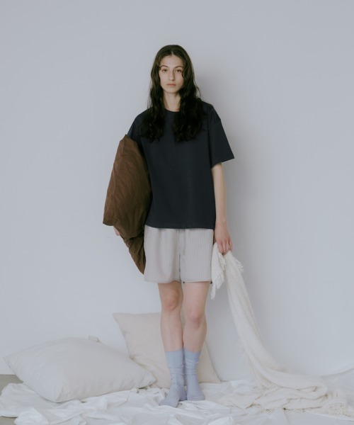 lit(リット)の「Back Embroidery TEE(Tシャツ/カットソー・レディース・オフホワイト/サックスブルー/ダークネイビー/トップグレー・FREE)」の8枚目の写真