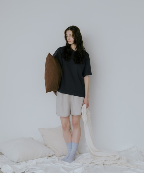 lit(リット)の「Back Embroidery TEE(Tシャツ/カットソー・レディース・オフホワイト/サックスブルー/ダークネイビー/トップグレー・FREE)」の7枚目の写真