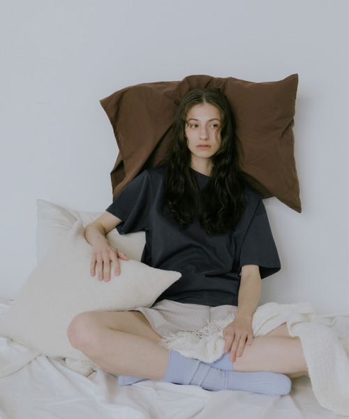 lit(リット)の「Back Embroidery TEE(Tシャツ/カットソー・レディース・オフホワイト/サックスブルー/ダークネイビー/トップグレー・FREE)」の9枚目の写真