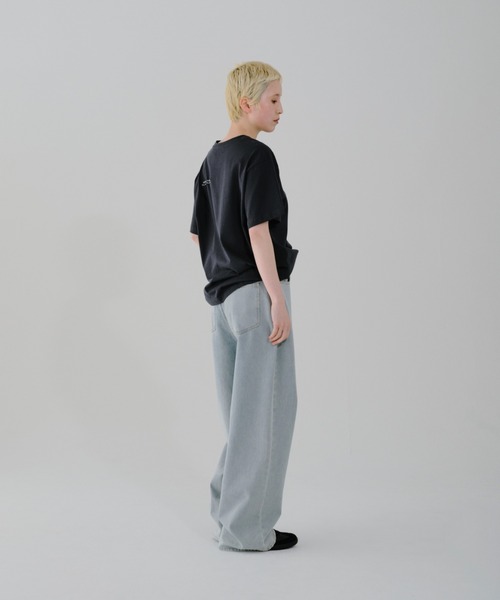 lit(リット)の「Back Embroidery TEE(Tシャツ/カットソー・レディース・オフホワイト/サックスブルー/ダークネイビー/トップグレー・FREE)」の15枚目の写真