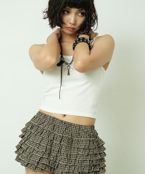 sedacle girl(セダクルガール)の「チェックフリルショーパン(その他パンツ・レディース・ライトブルー/ブラック・SMALL/MEDIUM)」の21枚目の写真