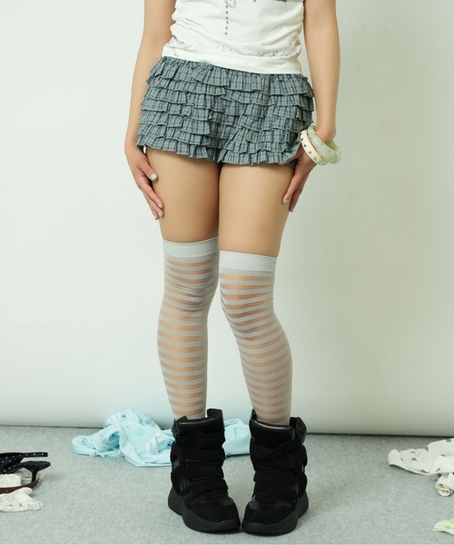 sedacle girl(セダクルガール)の「チェックフリルショーパン(その他パンツ・レディース・ライトブルー/ブラック・SMALL/MEDIUM)」の11枚目の写真