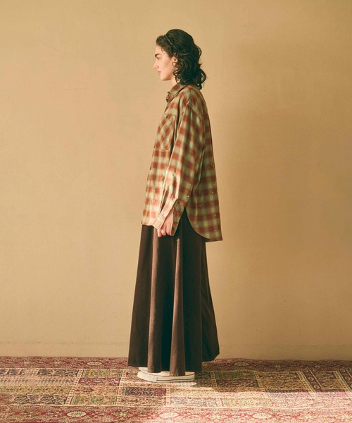 kha:ki(カーキ)の「「KHA:KI / カーキ」HOMBRE WIDE SHIRT(シャツ/ブラウス・レディース・ブルー/チェック/ブラック・1/2)」の11枚目の写真