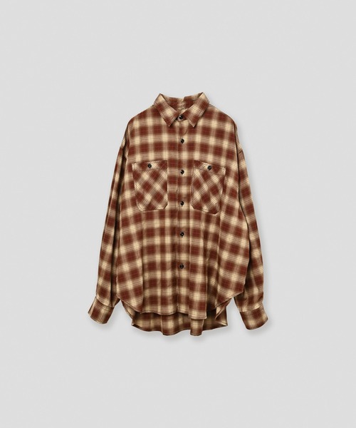 kha:ki(カーキ)の「「KHA:KI / カーキ」HOMBRE WIDE SHIRT(シャツ/ブラウス・レディース・ブルー/チェック/ブラック・1/2)」の21枚目の写真