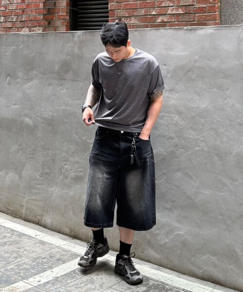 LXT（エルエックスティー）の「アイスクールメッシュ冷感クロップTシャツ[チャコール]（Tシャツ/カットソー・メンズ・その他・MEDIUM/LARGE/X-LARGE）」の8枚目の写真