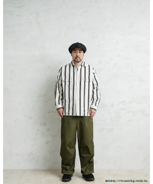 WAIPER.inc（ワイパーインク）の「WAIPER×TOWN CRAFT DR26S004WP 60's STRIPE BOX SHIRTS ストライプ ボックスシャツ（シャツ/ブラウス・メンズ・ホワイト×ブラウン/ホワイト×ブラック・L/XL）」の15枚目の写真