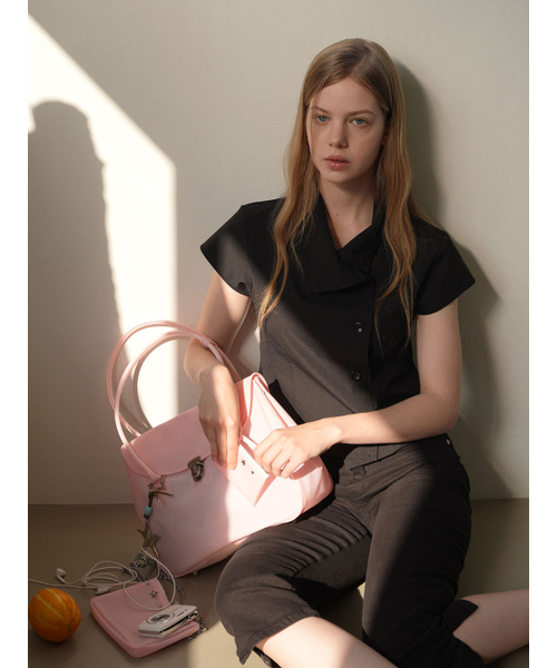 OMNIPOTENT(オムニポテント)の「Candy Jelly Tote Bag & Card Wallet _5Colors(トートバッグ・レディース・ホワイト/クリアイエロー/レッド/ピンク/ライトブルー・FREE)」の9枚目の写真