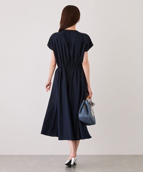 Jayro(ジャイロ)の「カシュクールワンピース(ワンピース・レディース・ネイビー/ブルー系その他6/ブラック・M)」の6枚目の写真
