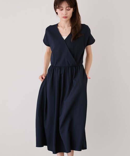 Jayro(ジャイロ)の「カシュクールワンピース(ワンピース・レディース・ネイビー/ブルー系その他6/ブラック・M)」の8枚目の写真