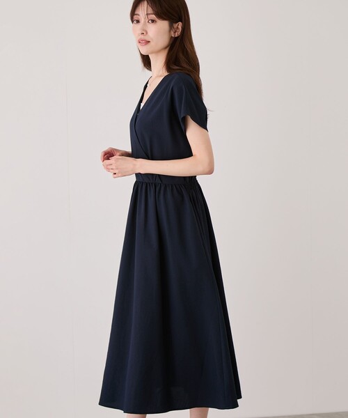 Jayro(ジャイロ)の「カシュクールワンピース(ワンピース・レディース・ネイビー/ブルー系その他6/ブラック・M)」の9枚目の写真