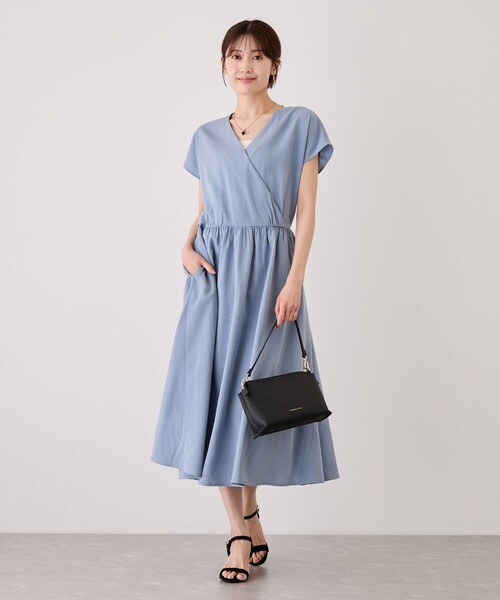 Jayro(ジャイロ)の「カシュクールワンピース(ワンピース・レディース・ネイビー/ブルー系その他6/ブラック・M)」の18枚目の写真