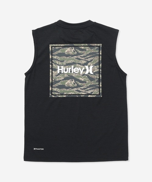 Hurley （ハーレー）の「【Hurley:ハーレー】キッズ水陸両用ノースリーブラッシュガード　吸水速乾×UPF50+　ファントム　PHANTOM CAMO SQUARE LOGO SLEEVELESS（ラッシュガード・キッズ・ホワイト/ブラック・160/150/130）」の7枚目の写真