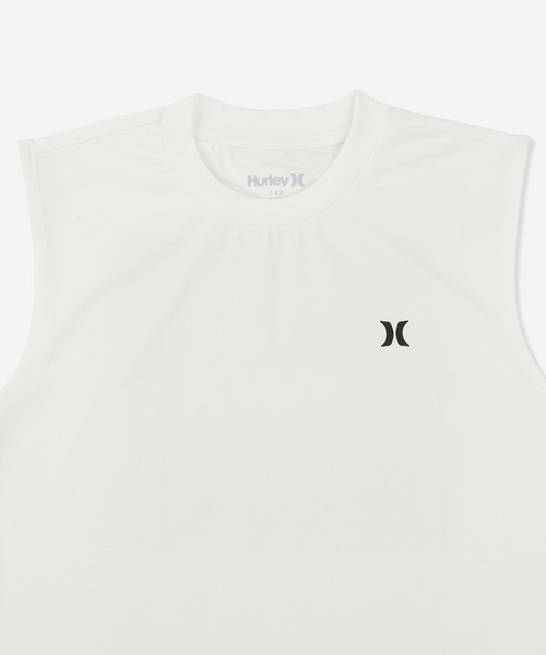 Hurley （ハーレー）の「【Hurley:ハーレー】キッズ水陸両用ノースリーブラッシュガード　吸水速乾×UPF50+　ファントム　PHANTOM CAMO SQUARE LOGO SLEEVELESS（ラッシュガード・キッズ・ホワイト/ブラック・160/150/130）」の4枚目の写真