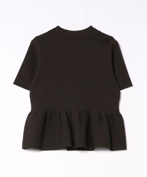 coca(coca)(コカ)の「金ボタンフレアニット半袖トップス(ニット/セーター・レディース・グレー/ブラウン・S/M/L)」の22枚目の写真