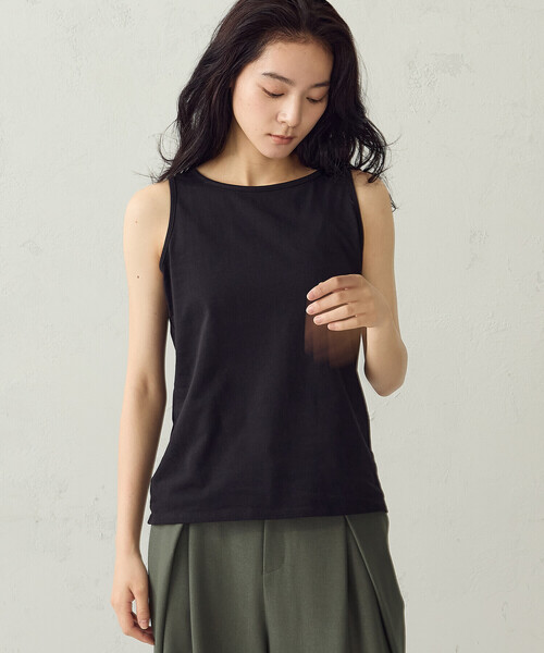 COMME CA ISM(コムサイズム)の「【セットアイテム】メッシュTシャツ+タンクトップ(Tシャツ/カットソー・レディース・ブラック/モカ/ホワイト・LARGE/MEDIUM)」の17枚目の写真