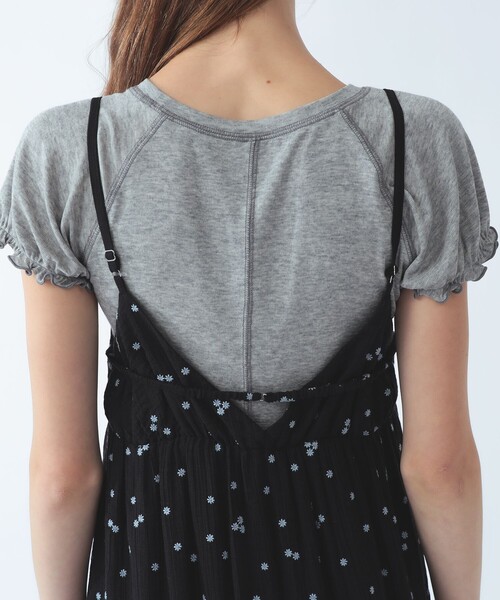 Ray BEAMS(レイビームス)の「刺繍 ティアード キャミ ワンピース(ワンピース・レディース・ブラック/クリーム・ONE SIZE)」の11枚目の写真