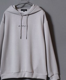 ANPAS Exclusive Ponte Chest-Embroidered Pullover Hoodie / アンパス別注 ポンチ 胸刺繍プルパーカー メンズ レディース スウェット プルオーバー フーディー オーバーサイズ